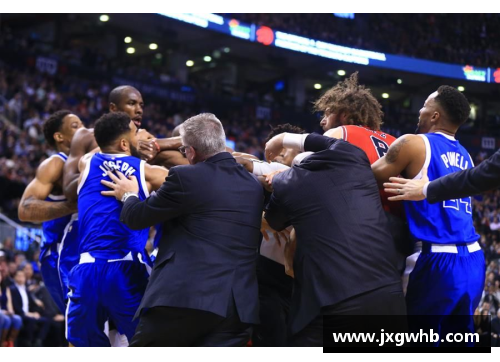 NBA激烈对抗！球场上的火爆冲突和挑衅瞬间